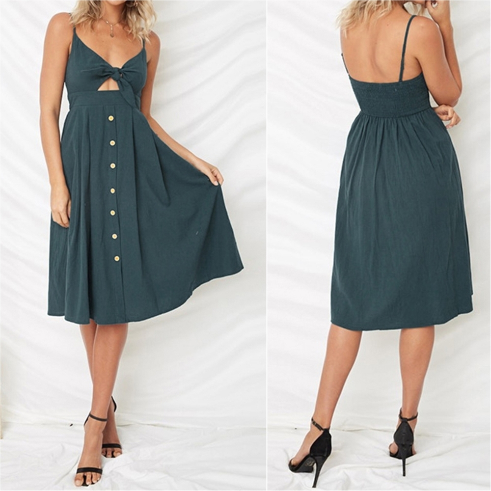 Sassy Sweetheart Smock Dress - French - Picture 3 of 5